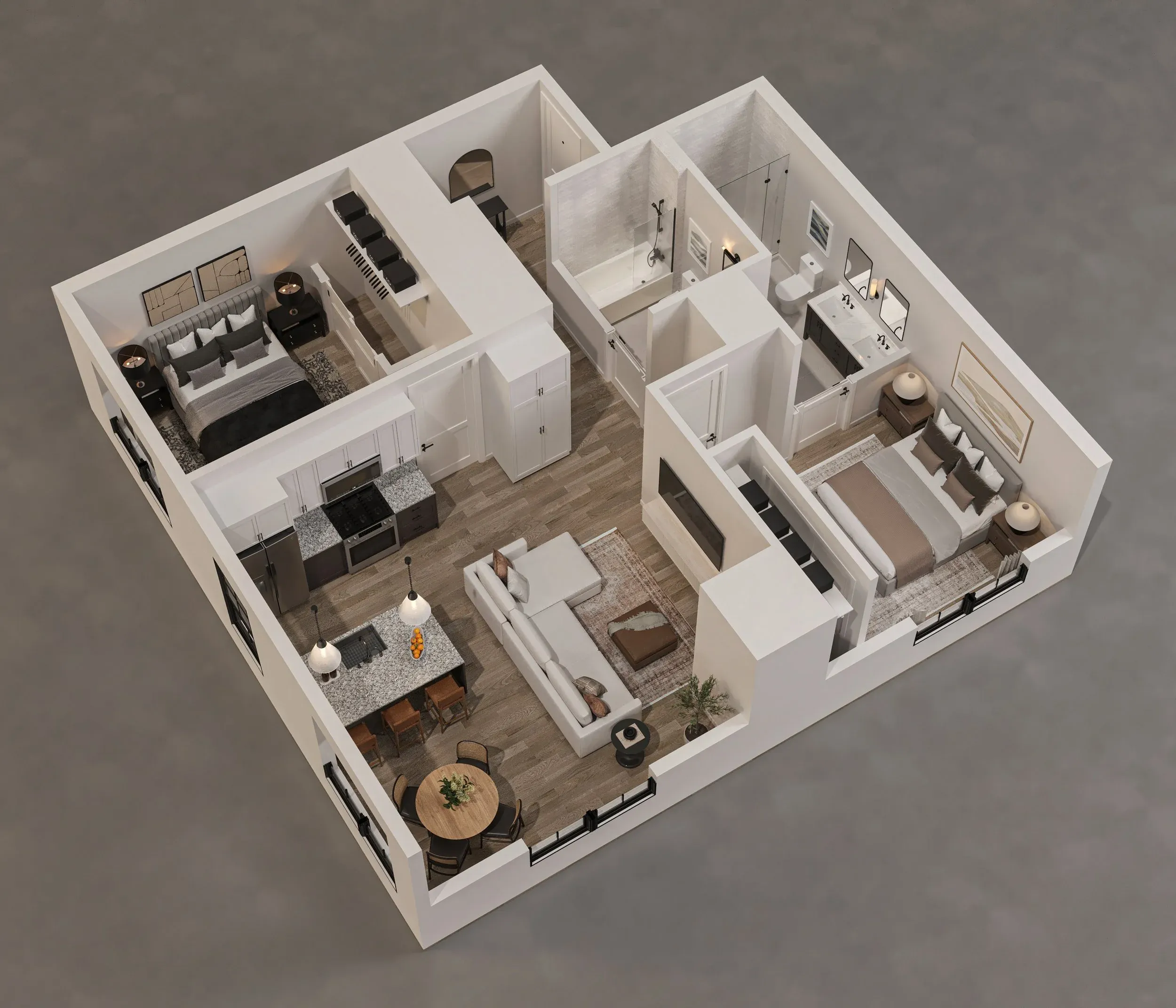 2 Bedroom Floor Plan
