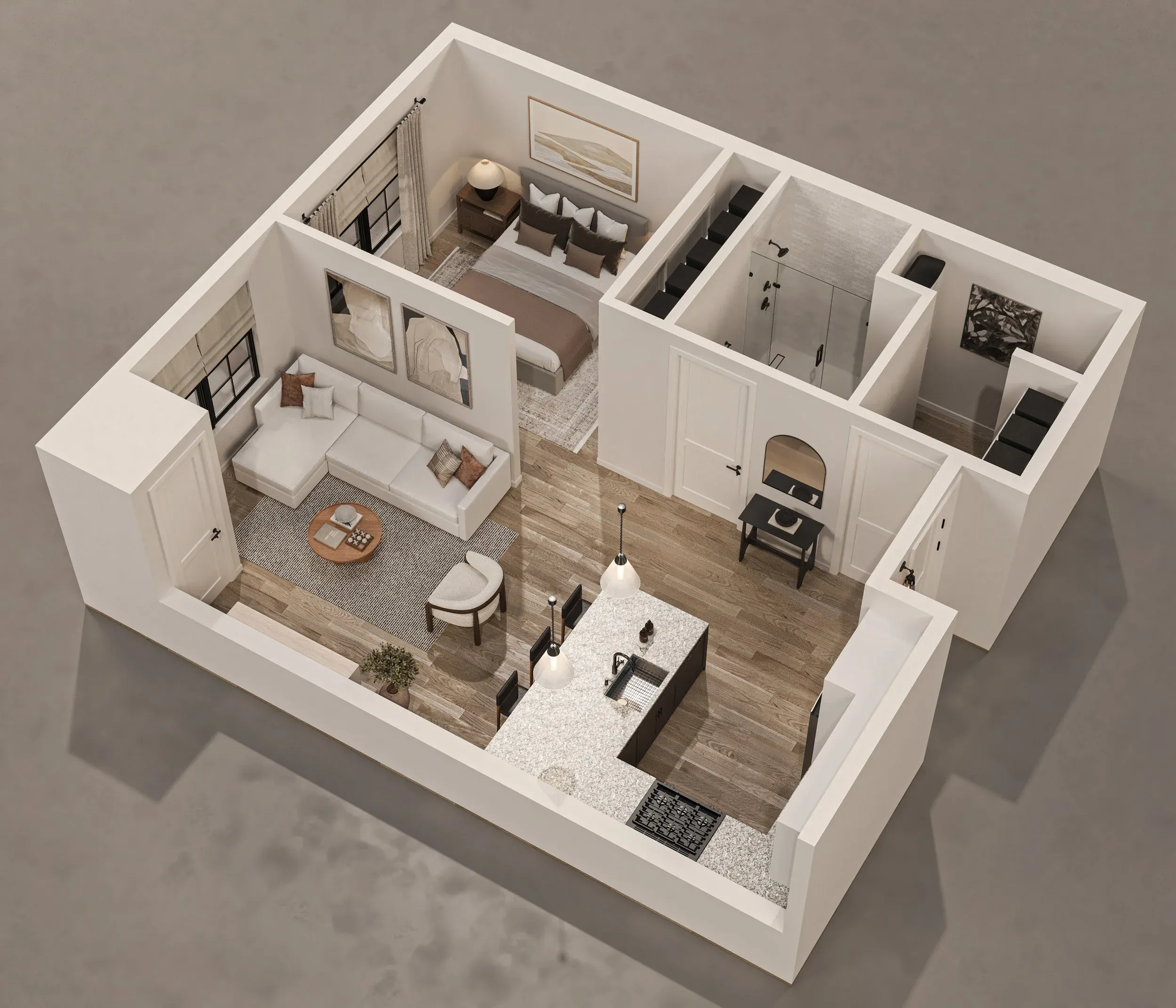 Junior 1 Bedroom Floor Plan